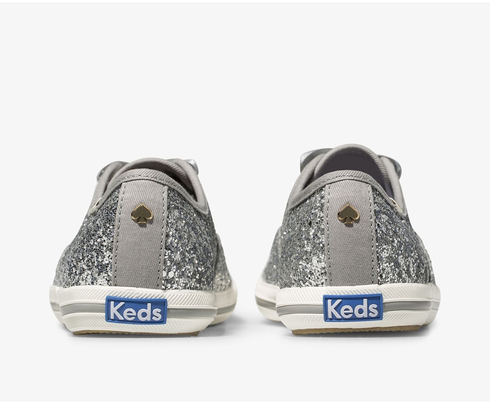 Mexico - Tenis Mujer Online - Keds Kate Spade New York Champion Glitter Plateados